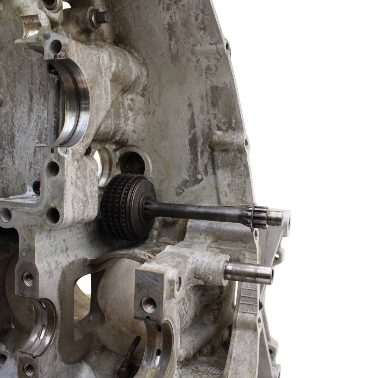 2009 - 2016 SUZUKI GSXR 1000 CRANKCASE UPPER ENGINE BLOCK SILVER STOCK