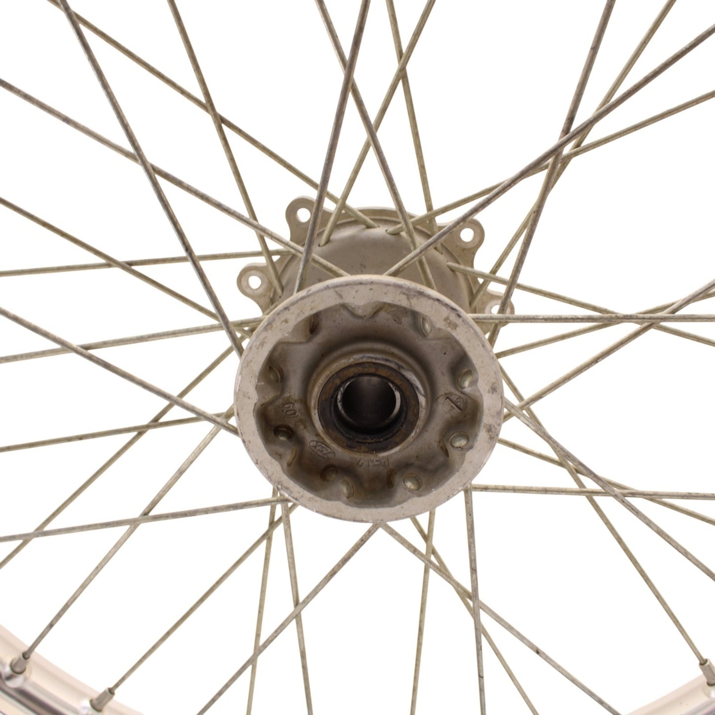 2009 - 2012 HONDA CRF450R FRONT WHEEL RIM TIRE RUBBER SILVER