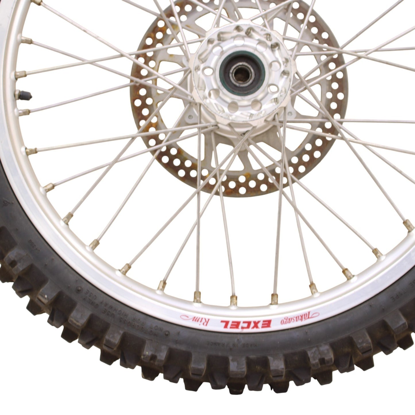 1995 - 1998 HUSABERG FE400 FRONT WHEEL RIM ROTOR SPOKE TIRE RUBBER