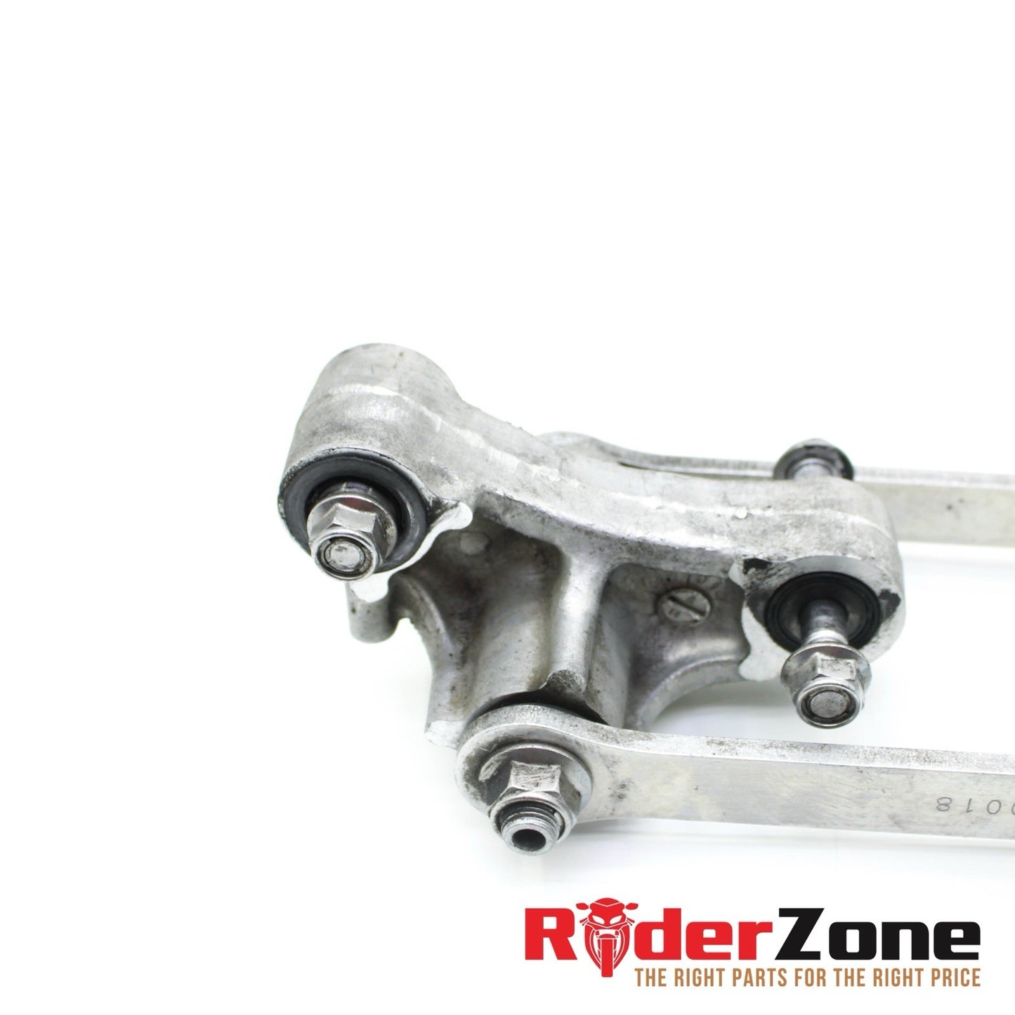 2006 2007 KAWASAKI NINJA ZX10R DOGBONE REAR SHOCK LINKAGE SILVER STOCK STRAIGHT