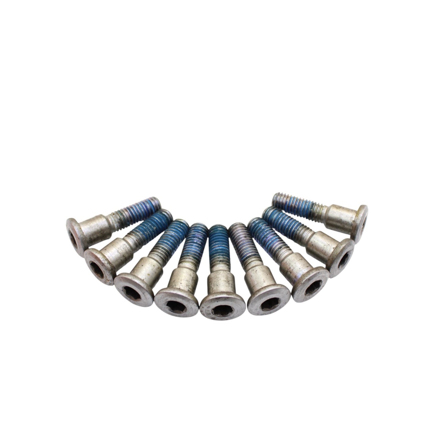 2003 2004 SUZUKI GSXR 1000 FRONT BRAKE ROTOR BOLTS SILVER SET STOCK