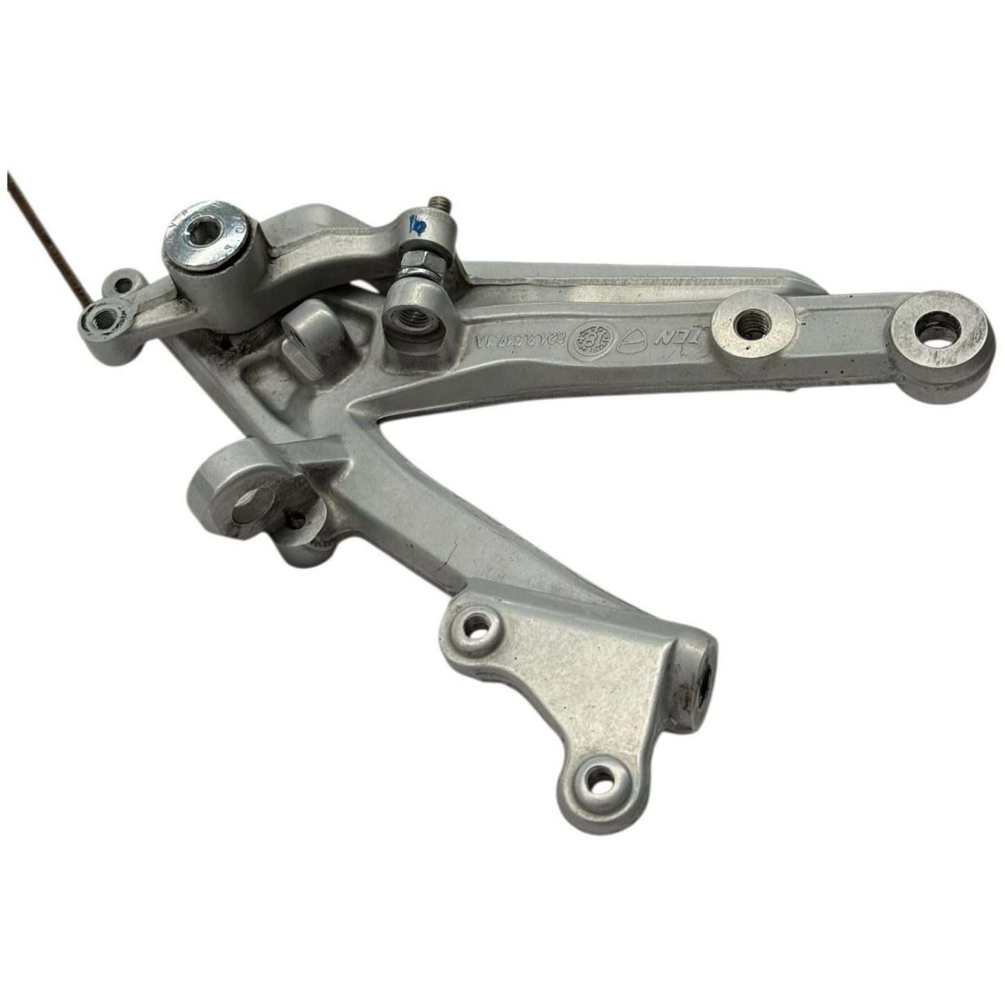 2018-2021 DUCATI PANIGALE V4 RIGHT REARSET FOOT PEG BRAKE LEVER SILVER STRAIGHT