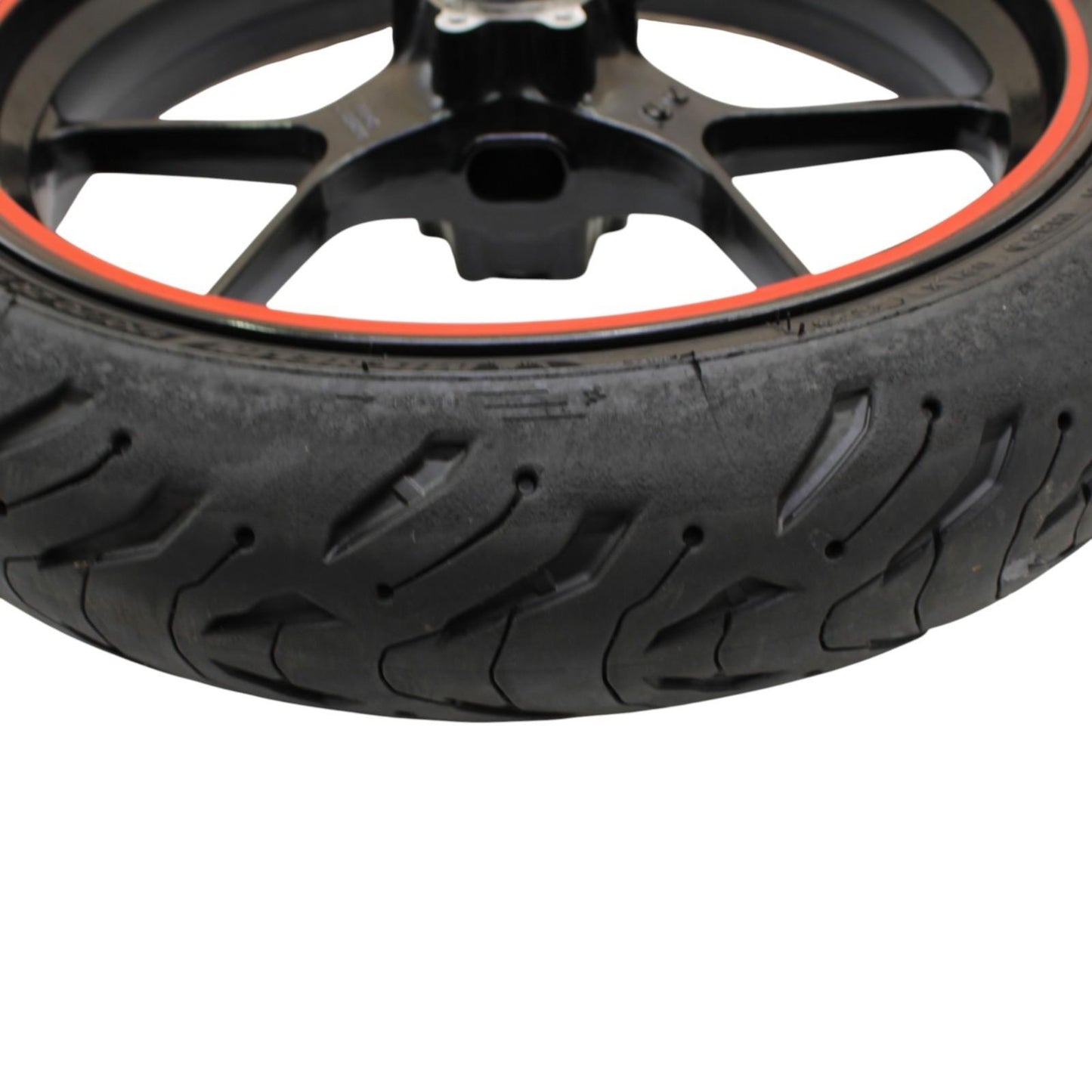 2015 - 2020 APRILIA RSV4 FRONT WHEEL RIM TIRE RUBBER BLACK ORANGE STOCK OEM