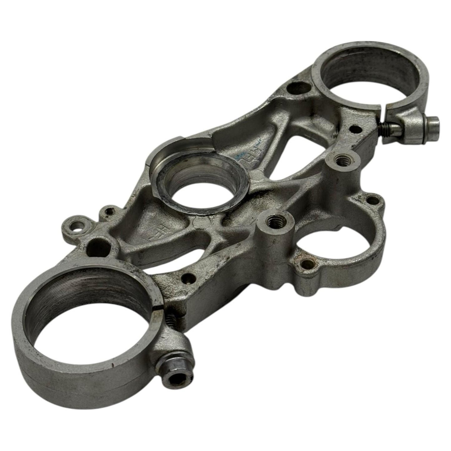 2008 - 2011 HONDA CBR1000RR TRIPLE TREE CLAMP UPPER FRONT FORKS SILVER STOCK