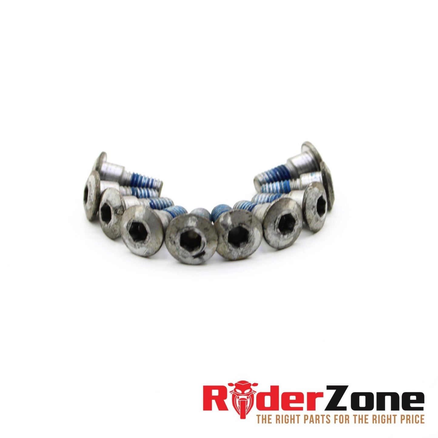 2004 - 2024 SUZUKI GSXR 1000 FRONT ROTOR BOLTS COMPLETE HARDWARE SILVER