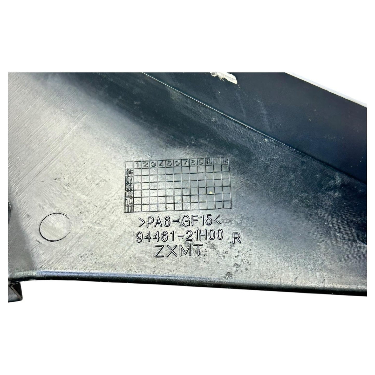 2007 2008 SUZUKI GSXR 1000 RIGHT INNER COWL UNDER FAIRING PLASTIC BLACK STOCK