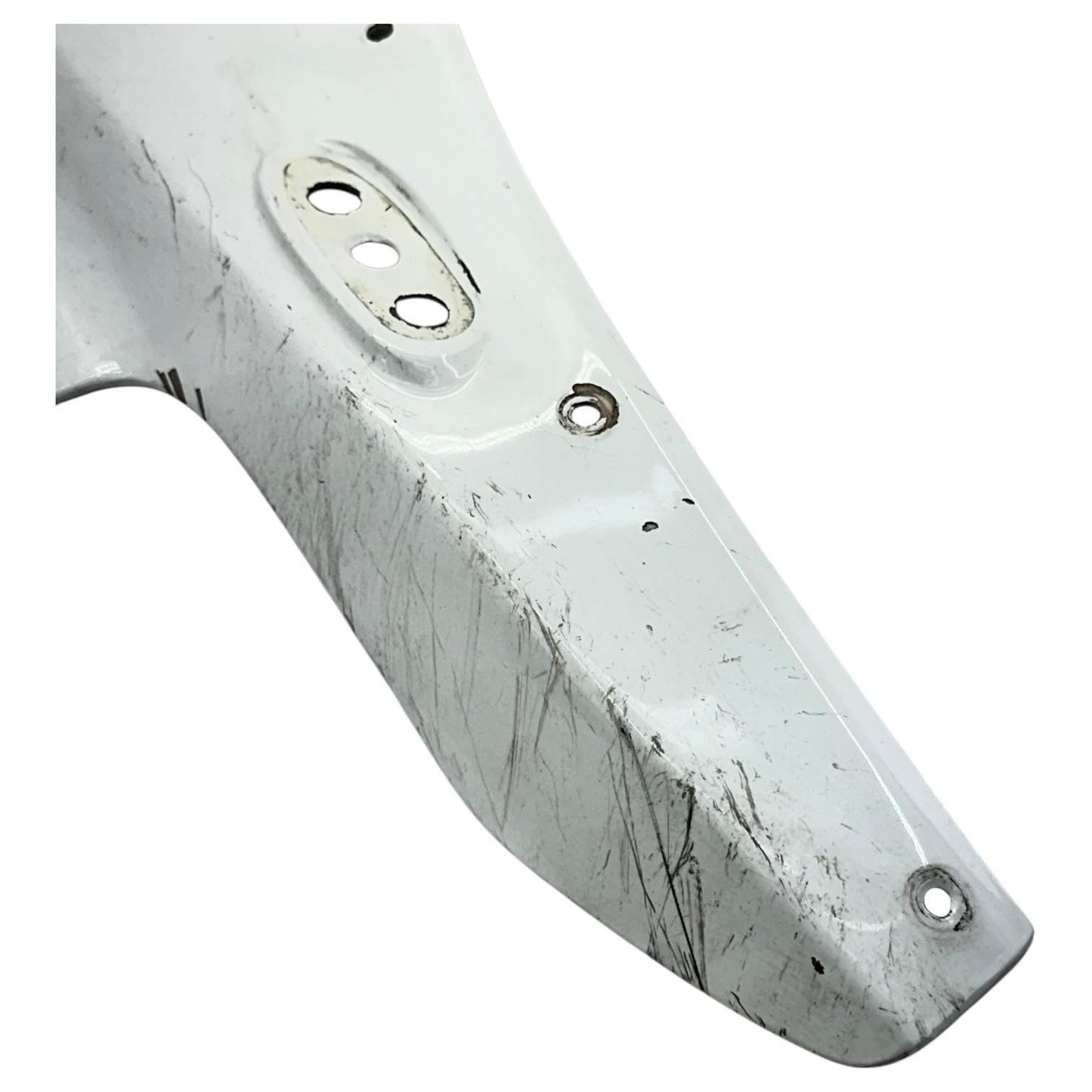 2007 2008 SUZUKI GSXR 1000 FRONT HEADLIGHT COWL NOSE FAIRING WHITE *SCUFFED*