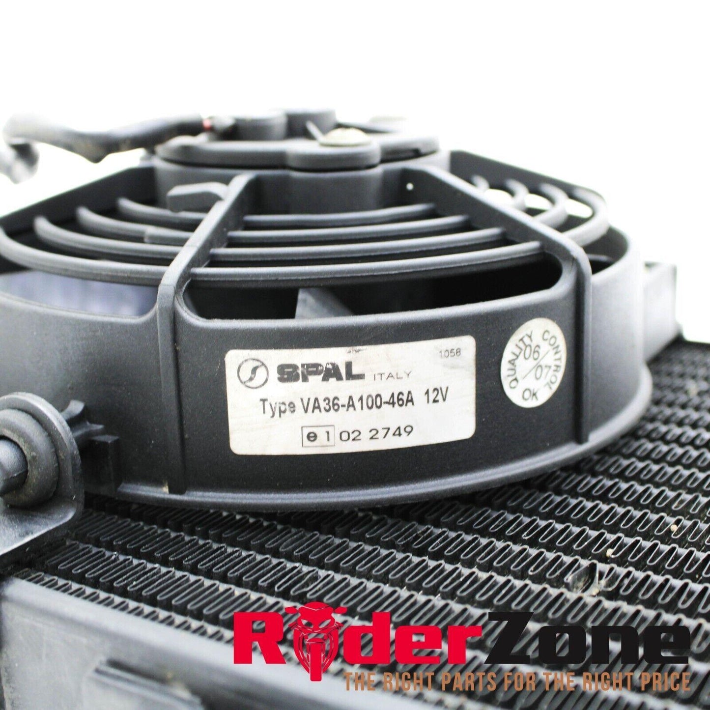 2004 - 2008 APRILIA RSV1000R RADIATOR FANS BLACK COOLING SYSTEM BLACK STRAIGHT