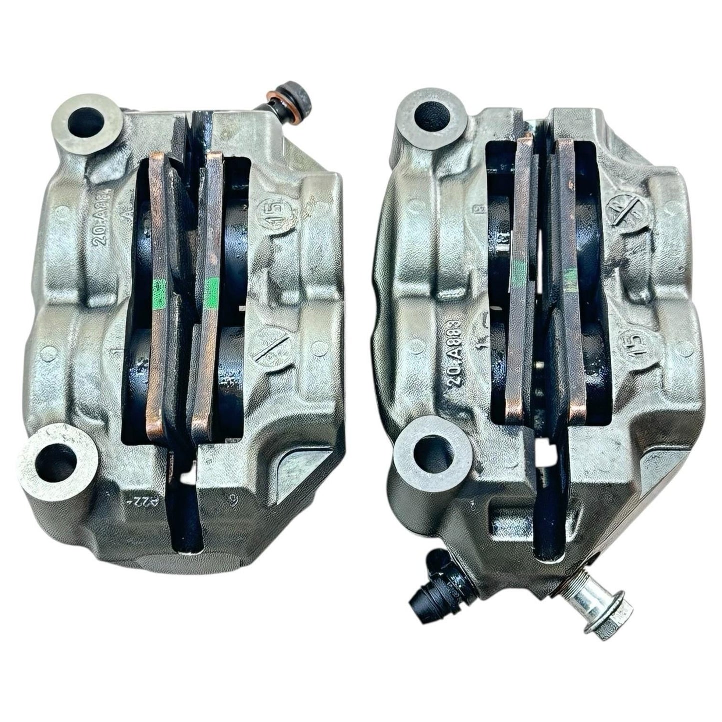 2015 2016 APRILIA RSV4 RF FRONT BRAKE CALIPERS LEFT RIGHT SET PADS BREMBO STOCK