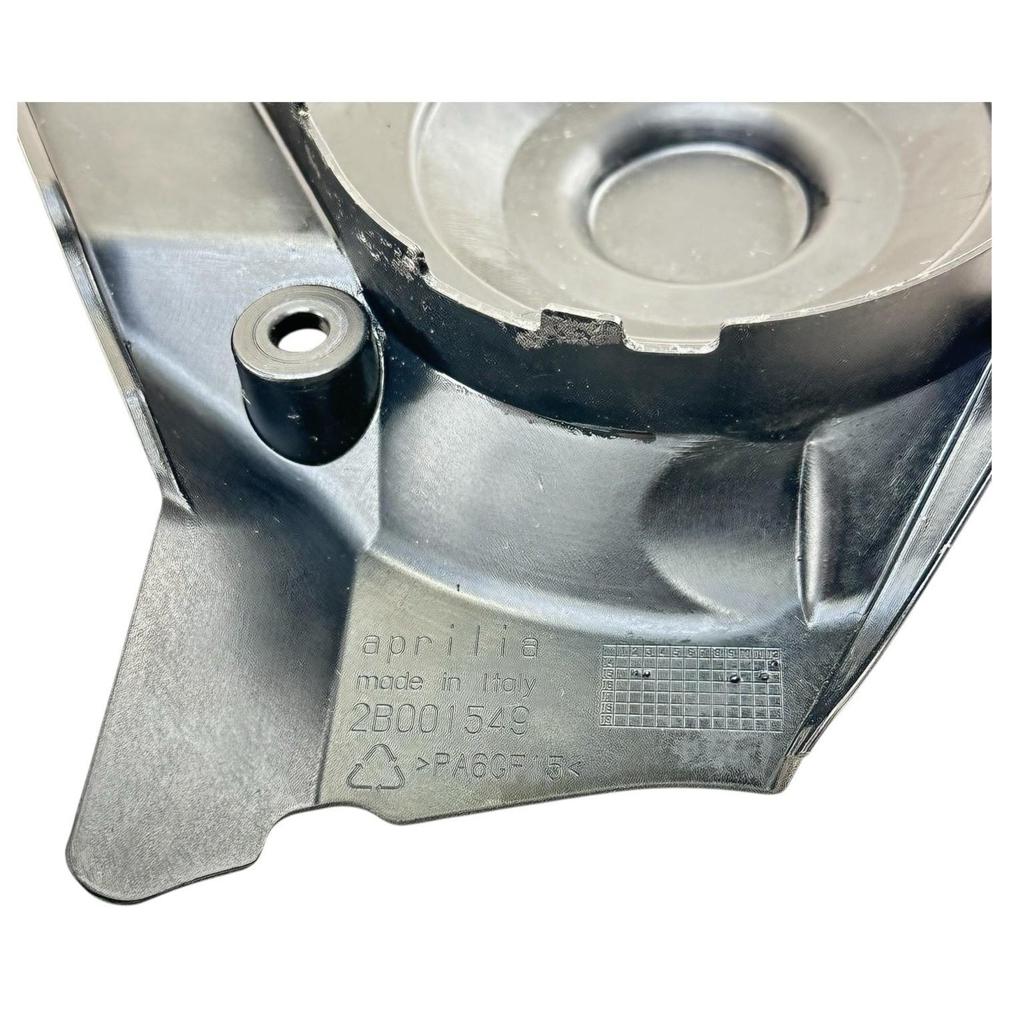 2015 2016 APRILIA RSV4 RF SPROCKET COVER CHAIN TRIM PANEL PLASTIC STOCK OEM