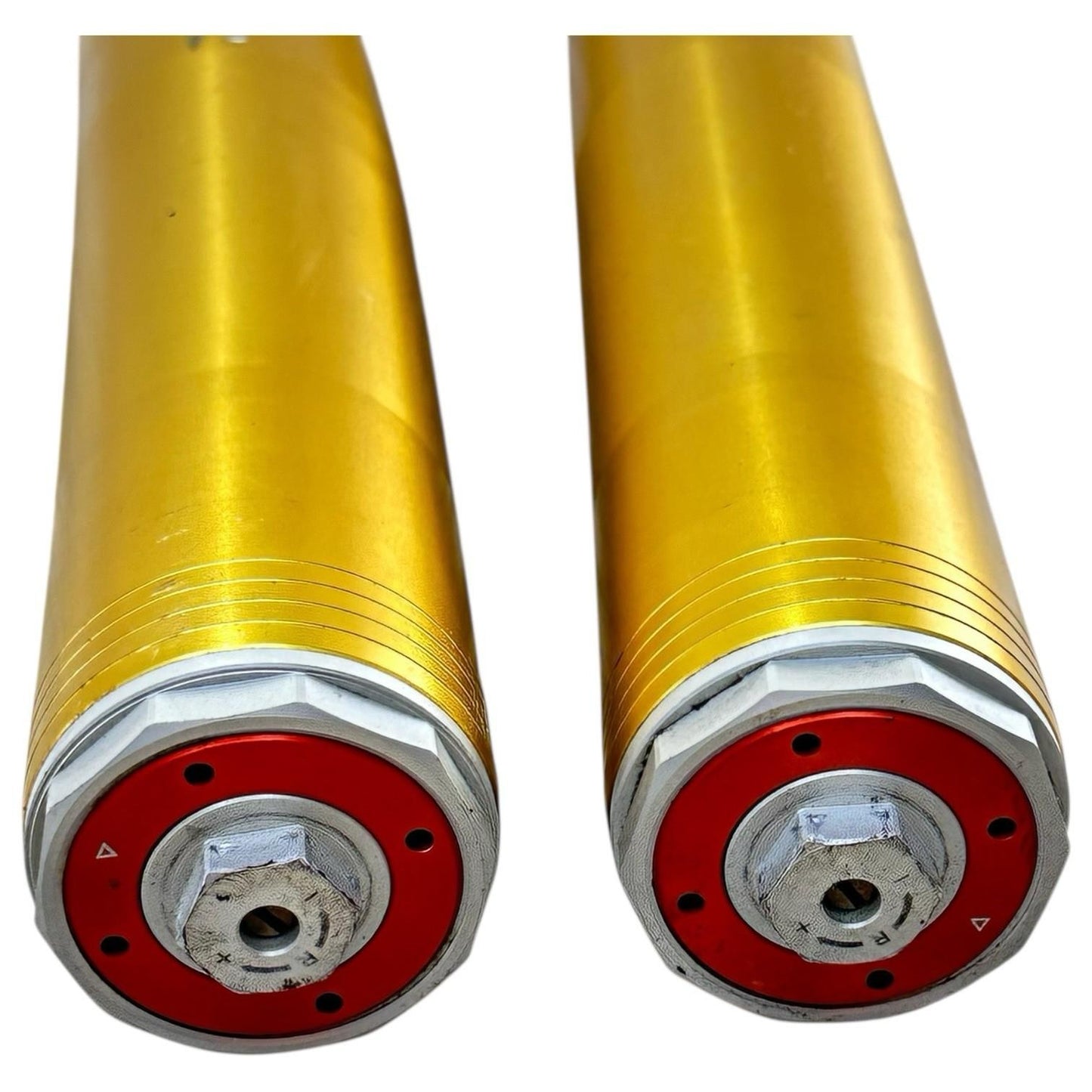 2015 2016 APRILIA RSV4 RF FRONT FORKS SUSPENSION TUBES ABSORBERS SET OEM *BENT*