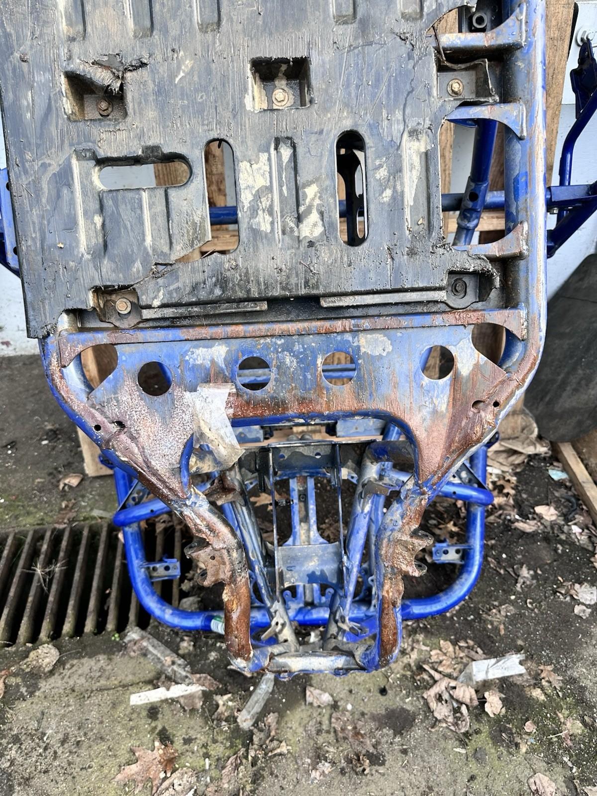 2016 - 2021 YAMAHA YXZ1000R FRAME CHASSIS BLUE STOCK *SMALL BEND*
