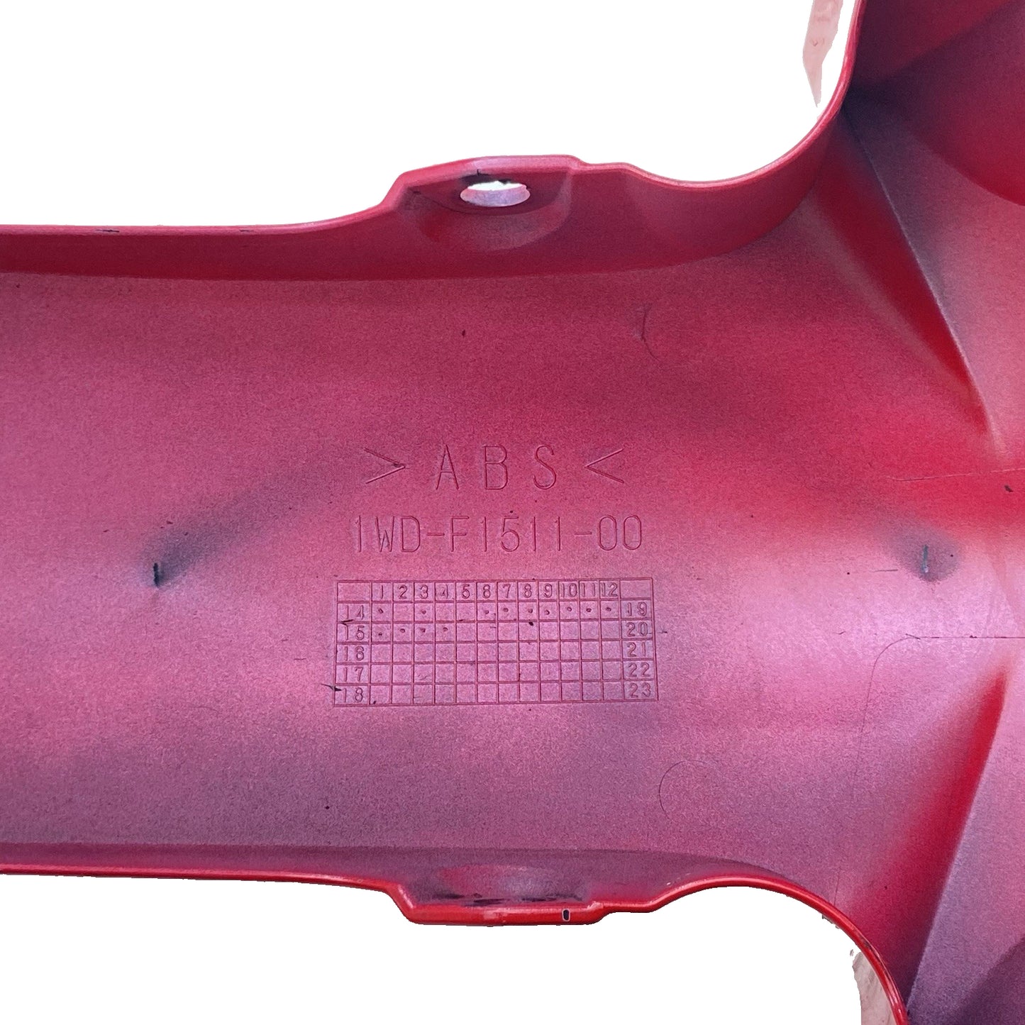 2015 - 2021 YAMAHA YZF R3 FRONT FENDER WHEEL FAIRING TIRE COVER TRIM PLASTIC RED