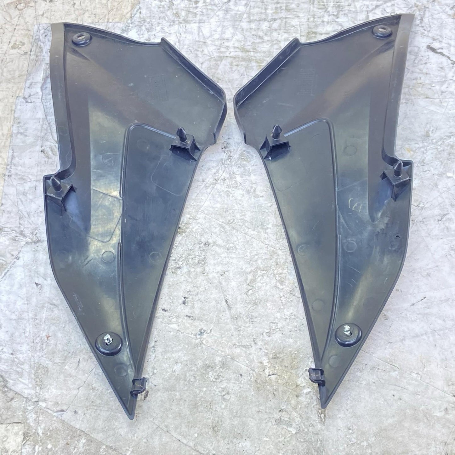 2015 - 2021 YAMAHA YZF R3 SIDE FAIRINGS TRIM COWL COVER PLASTIC PAIR SET BLACK