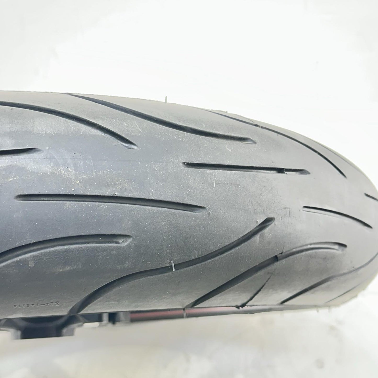 2009 - 2014 YAMAHA YZF R1 FRONT WHEEL RIM TIRE RUBBER BLACK RED STOCK