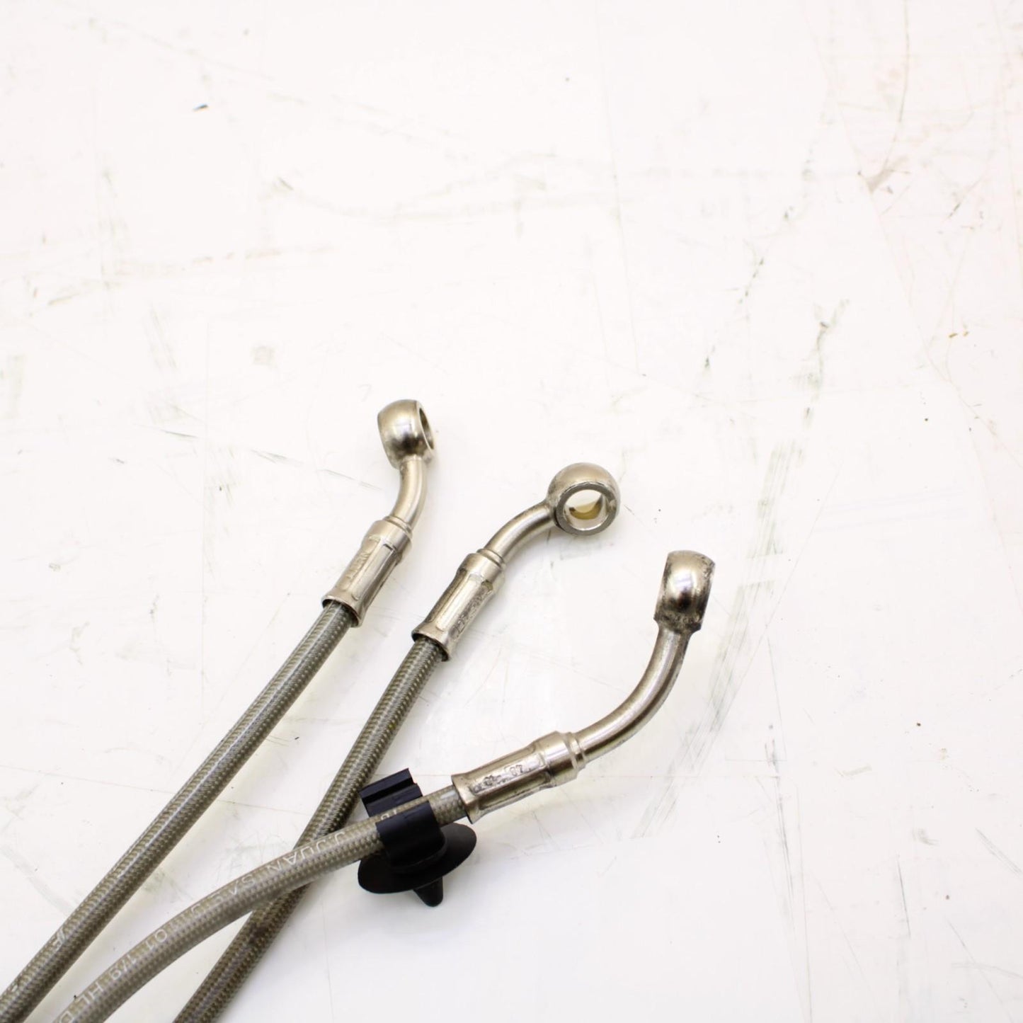 2009 - 2012 TRIUMPH DAYTONA 675 R BRAKE LINES HOSES Caliper Lines STEEL BRAIDED