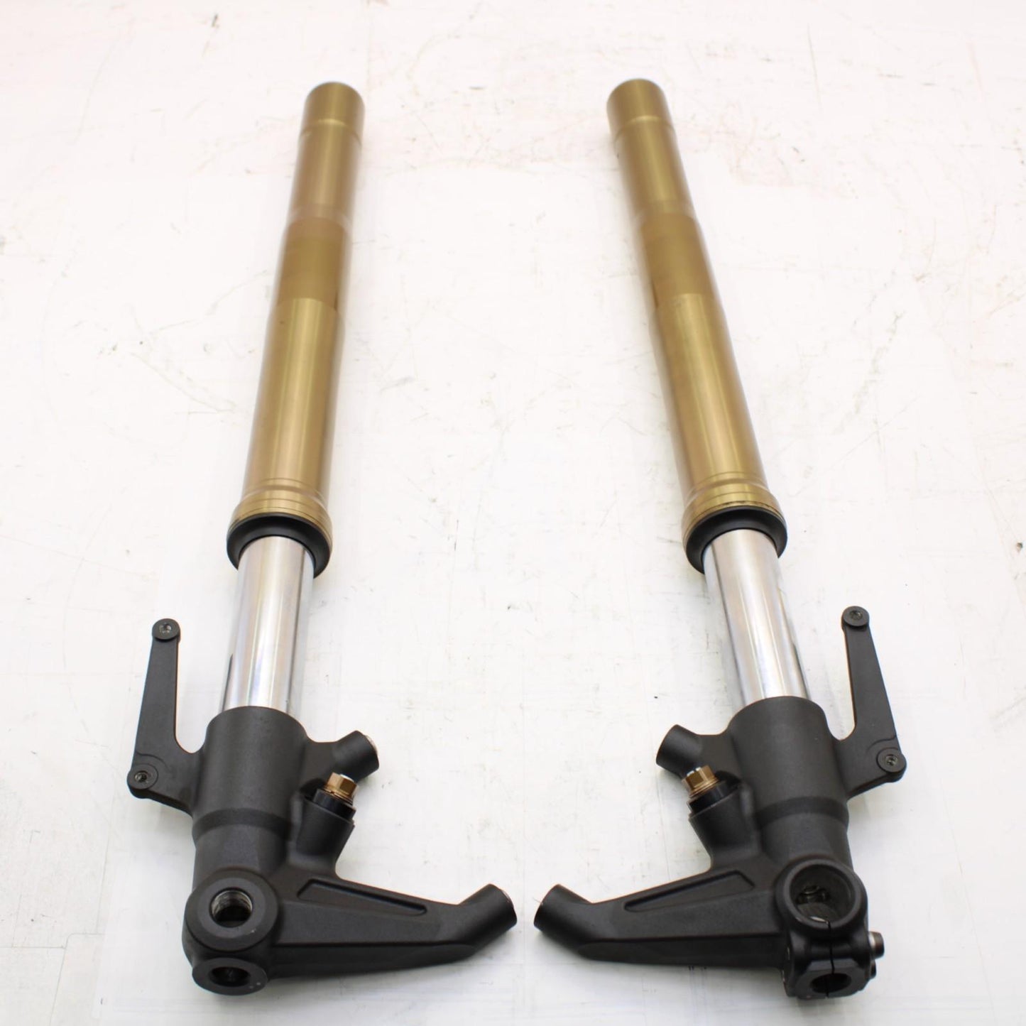 2009 - 2012 TRIUMPH DAYTONA 675 R FORKS FRONT SUSPENSION GOLD Left Right STOCK