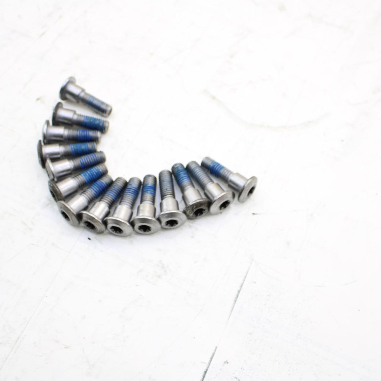 2009 - 2012 TRIUMPH DAYTONA 675 FRONT ROTOR BOLTS MOUNT HARDWARE STOCK SILVER