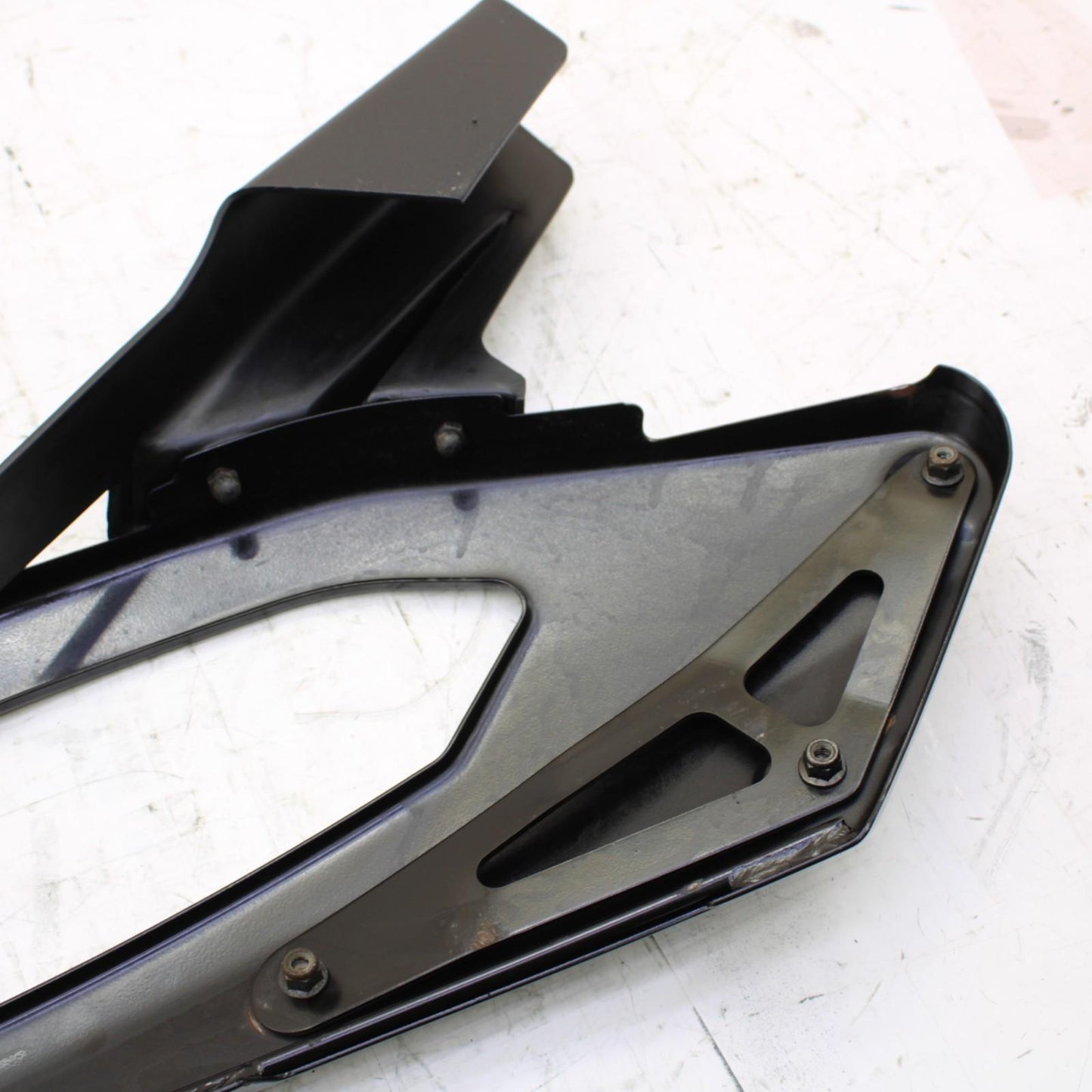 2008 - 2012 CAN AM SPYDER GS RS 990 REAR FENDER MOUNT BRACKETS PAIR BLACK STOCK