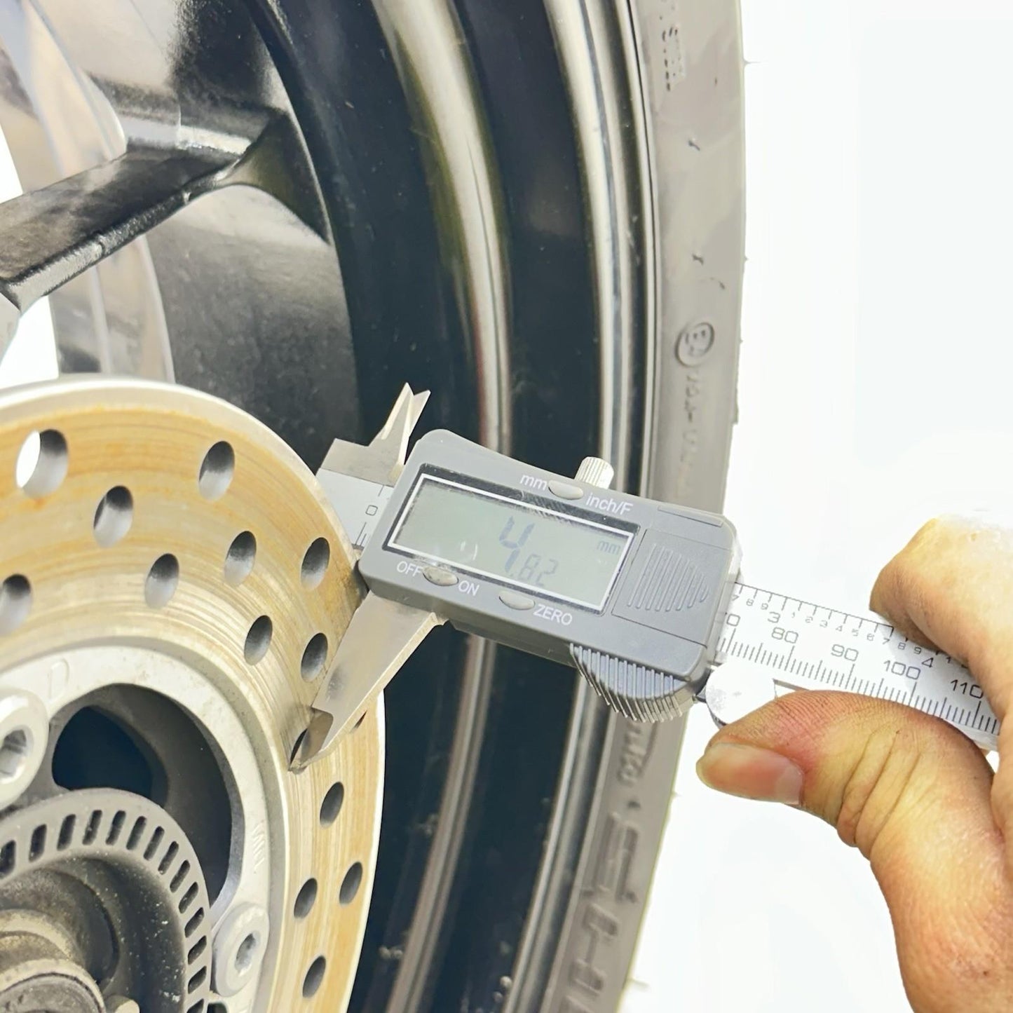 2017 - 2019 HONDA CBR1000RR REAR WHEEL BACK BRAKE ROTOR DISC RIM TIRE BLACK OEM