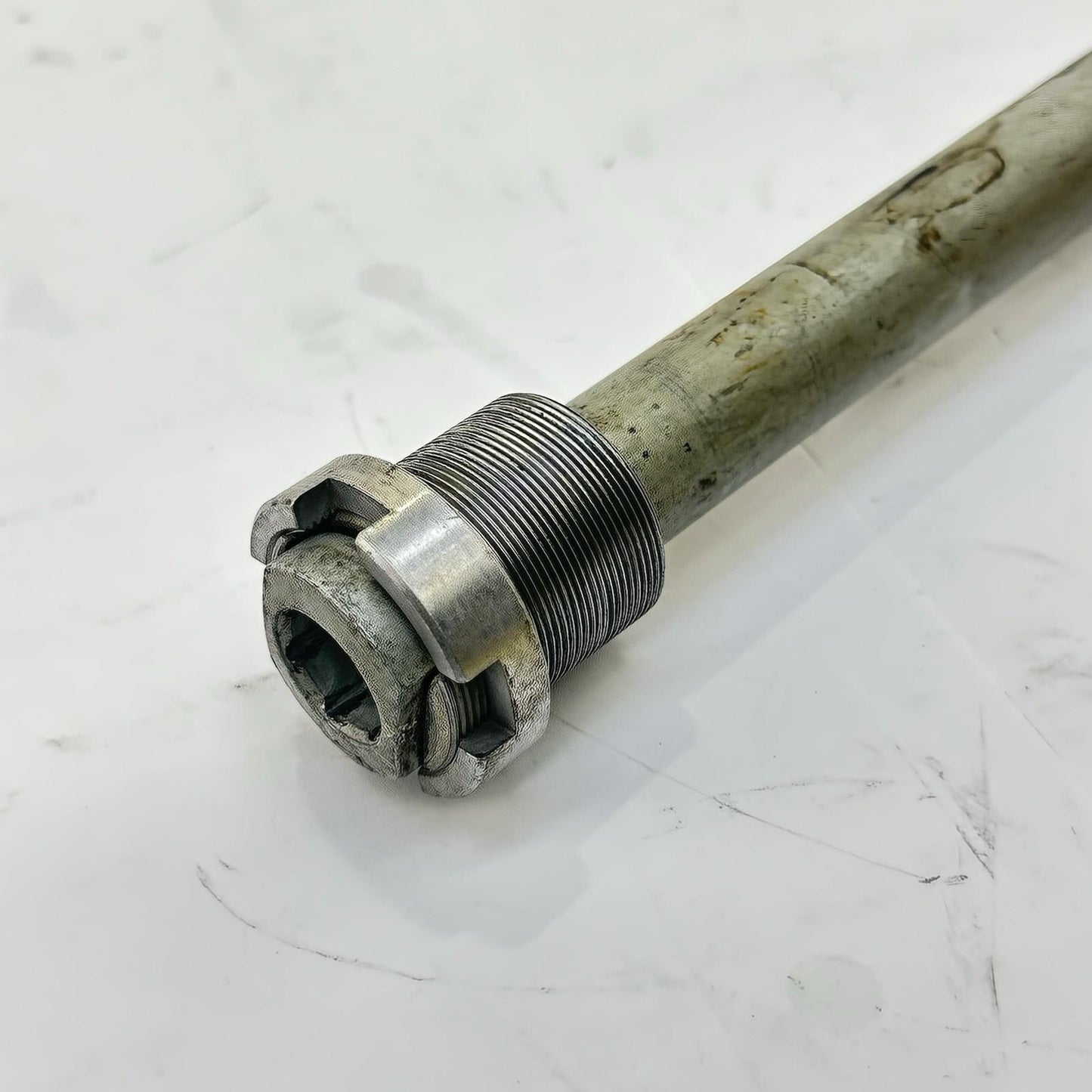 2007 - 2012 HONDA CBR600RR SWINGARM PIVOT BOLT NUT SCREW AXLE SILVER STOCK