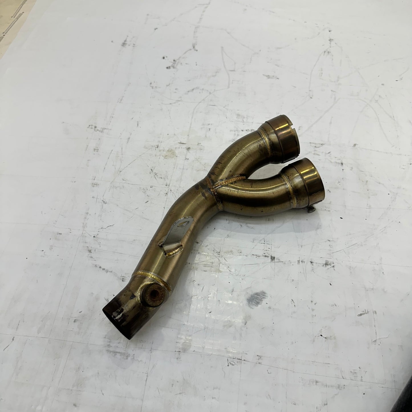2008 - 2016 YAMAHA YZF R6 YOSHIMURA EXHAUST MID PIPE 2 TO 1 SYSTEM MUFFLER *RASH*