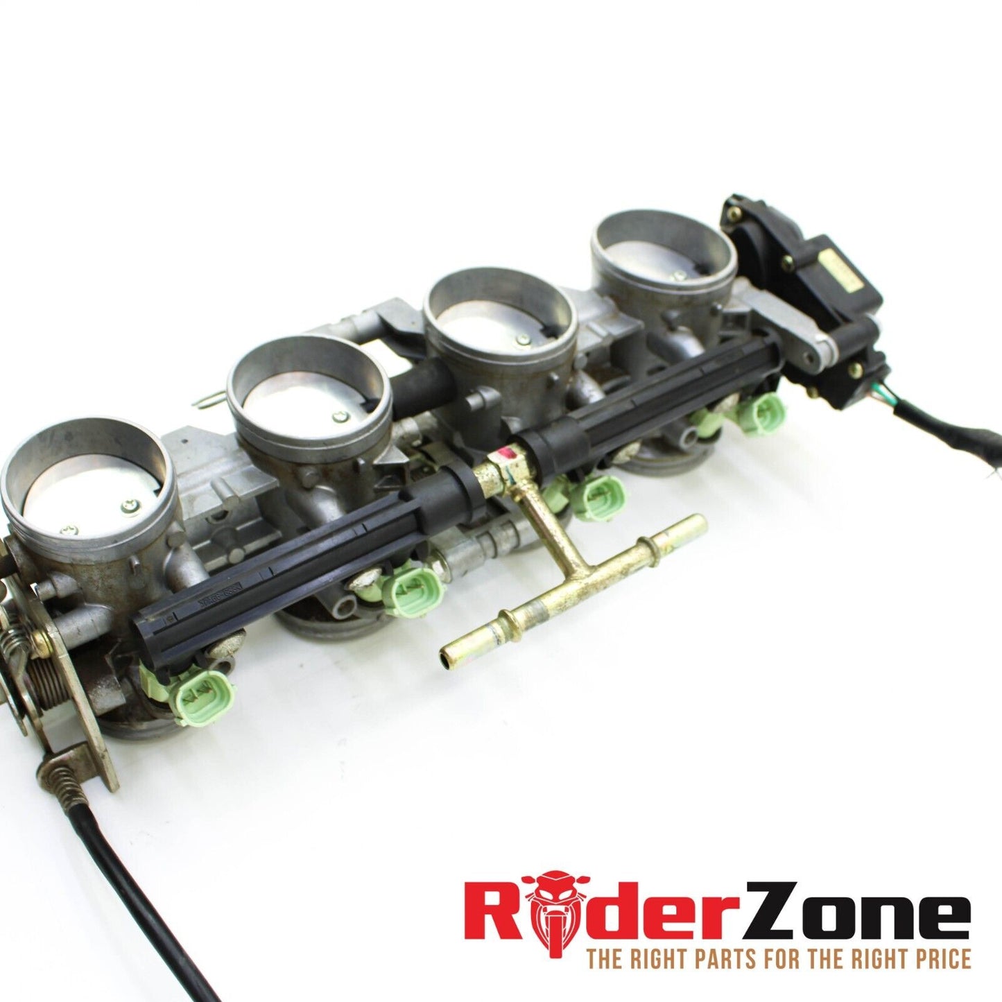 2005 2006 KAWASAKI NINJA ZX6R THROTTLE BODY FUEL INJECTOR BODY COMPLETE SET