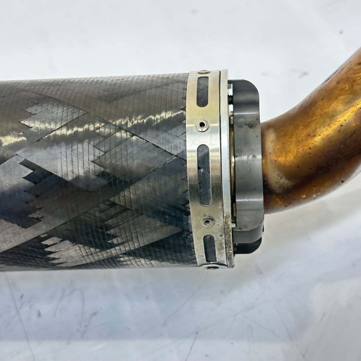 2006 2007 SUZUKI GSXR 600 GSXR 750 EXHAUST MUFFLER PIPE TWO BROTHERS RACING *SCUFFED*