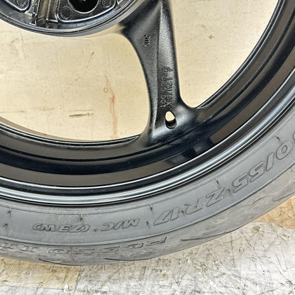 2011 - 2022 SUZUKI GSXR 600 GSXR 750 REAR WHEEL BACK RIM TIRE RUBBER BLACK OEM