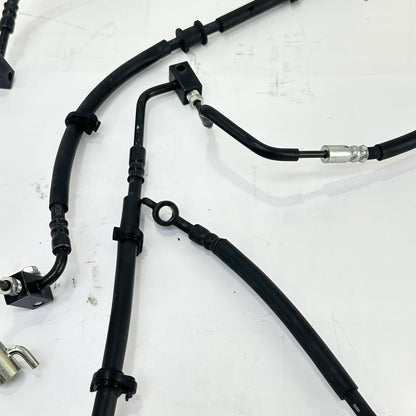 2024 - 2026 KAWASAKI NINJA ZX6R ABS BRAKE LINES FRONT REAR SET BLACK STOCK
