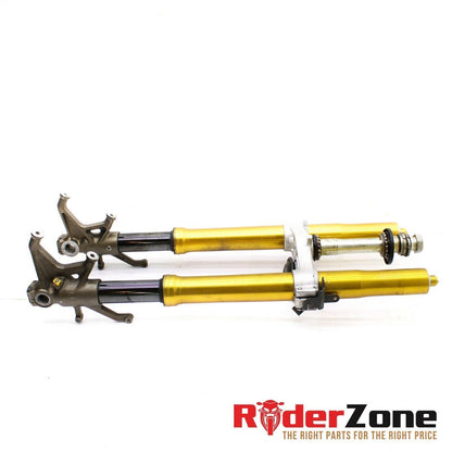 2004 2005 KAWASAKI NINJA ZX10R FORKS FRONT SUSPENSION TRIPLE TREE CLAMP GOLD
