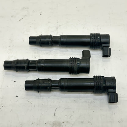 2013 - 2017 TRIUMPH DAYTONA 675R IGNITION COILS SPARK PLUG CAPS STICKS SET STOCK