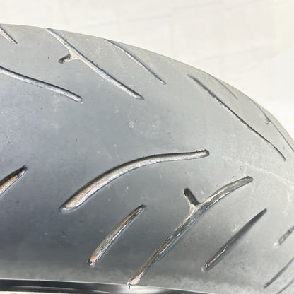 2003 - 2005 YAMAHA YZF R6 REAR WHEEL RIM TIRE RUBBER BACK BRAKE DISC ROTOR BLACK