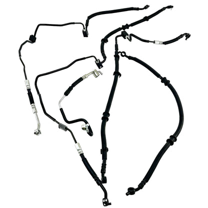 2024 - 2026 KAWASAKI NINJA ZX6R ABS BRAKE LINES FRONT REAR SET BLACK STOCK
