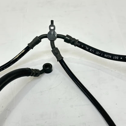 2007 - 2012 HONDA CBR600RR FRONT REAR BRAKE LINES CALIPER HOSES SET BLACK STOCK