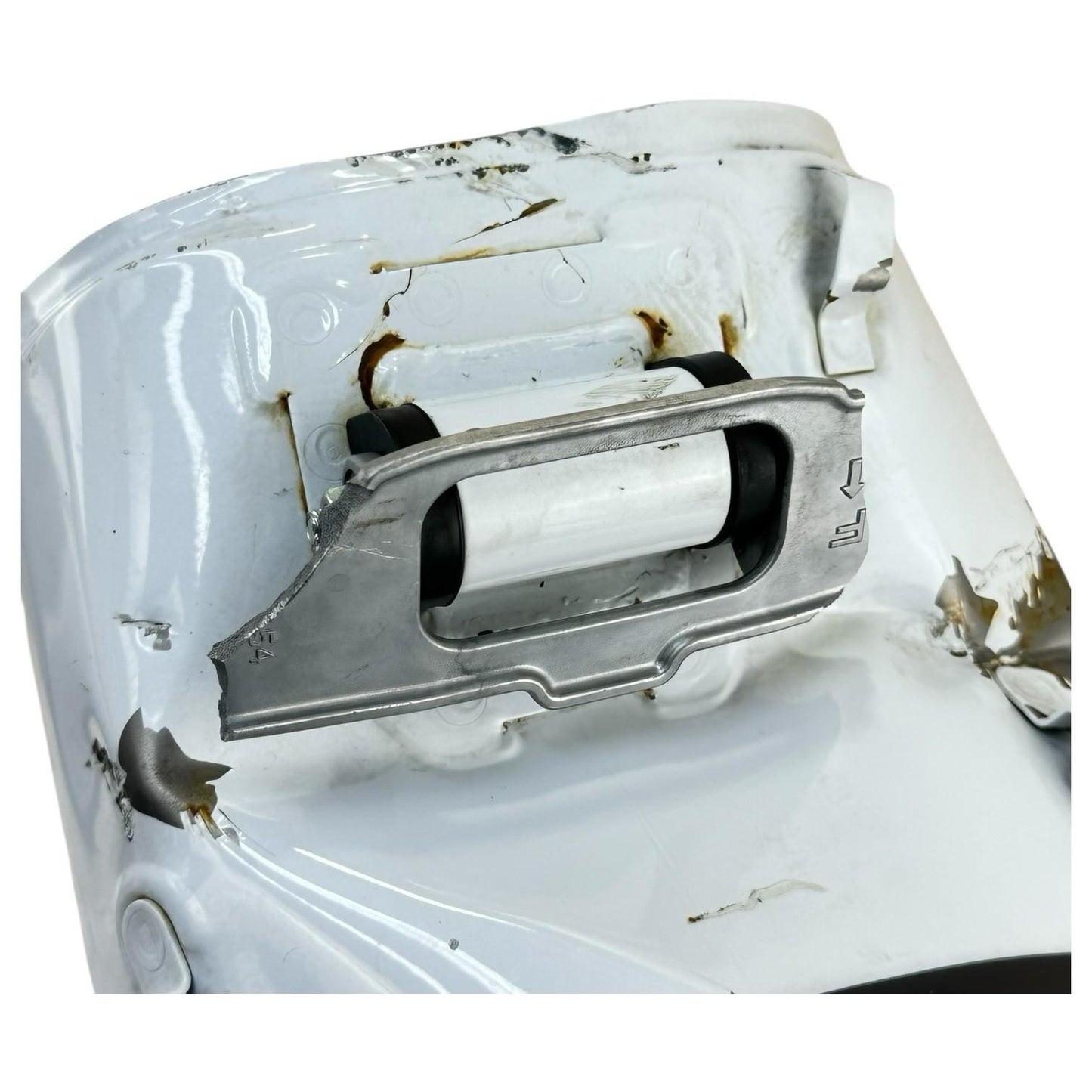 2016 - 2020 KAWASAKI NINJA ZX10R FUEL TANK GAS PETROL RESERVOIR WHITE *DENTED*
