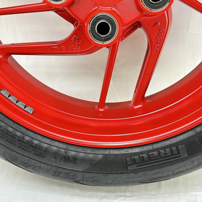 2016 - 2019 DUCATI PANIGALE 959 REAR WHEEL BACK RIM TIRE RUBBER RED STOCK OEM