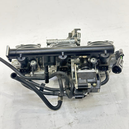2013 - 2017 TRIUMPH DAYTONA 675RN THROTTLE BODY FUEL INJECTORS RAILING STOCK