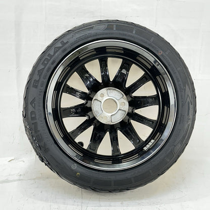 2016 CAN-AM SPYDER RT FRONT WHEEL RIM TIRE RUBBER SILVER CHROME STOCK