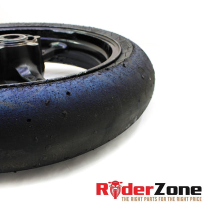 2007 2008 SUZUKI GSXR1000 FRONT WHEEL BLACK RIM STRAIGHT 06 07 GSXR600 GSXR750
