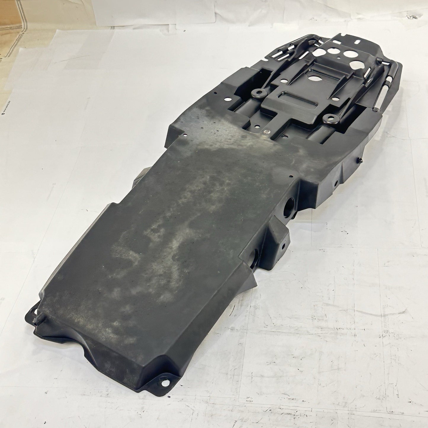2013 - 2017 TRIUMPH DAYTONA 675R BATTERY TRAY HOLDER PLASTIC UNDER TAIL BLACK