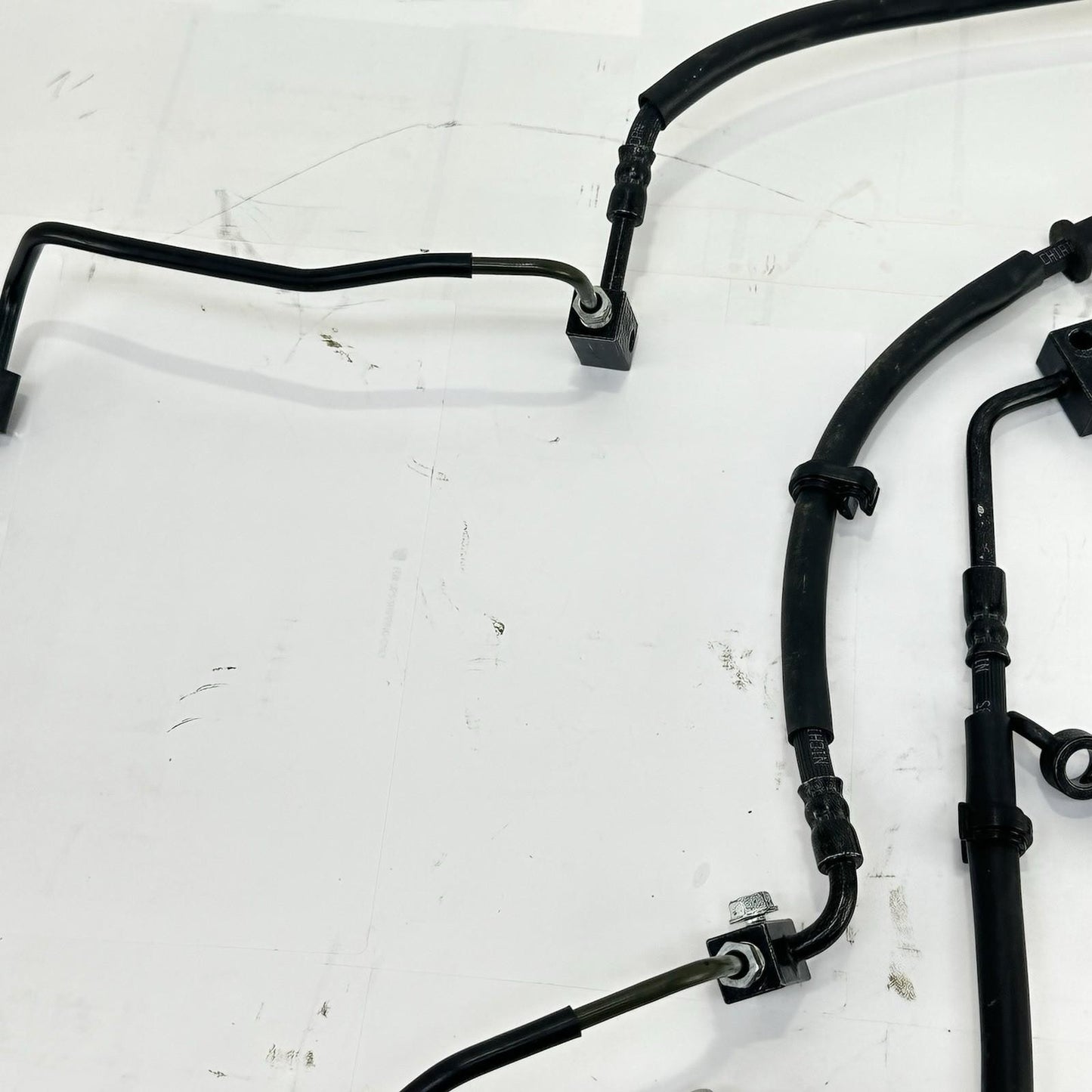 2024 - 2026 KAWASAKI NINJA ZX6R ABS BRAKE LINES FRONT REAR SET BLACK STOCK