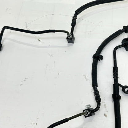 2024 - 2026 KAWASAKI NINJA ZX6R ABS BRAKE LINES FRONT REAR SET BLACK STOCK