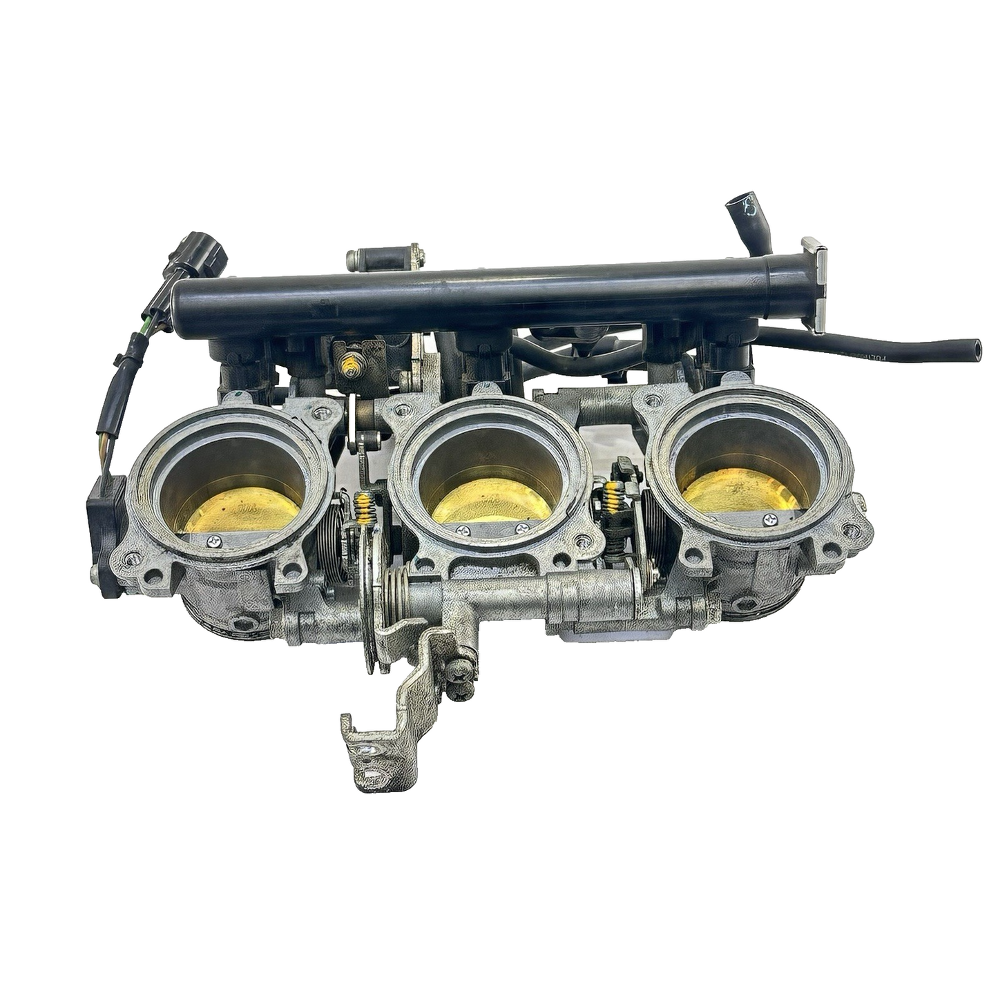2013 - 2017 TRIUMPH DAYTONA 675RN THROTTLE BODY FUEL INJECTORS RAILING STOCK