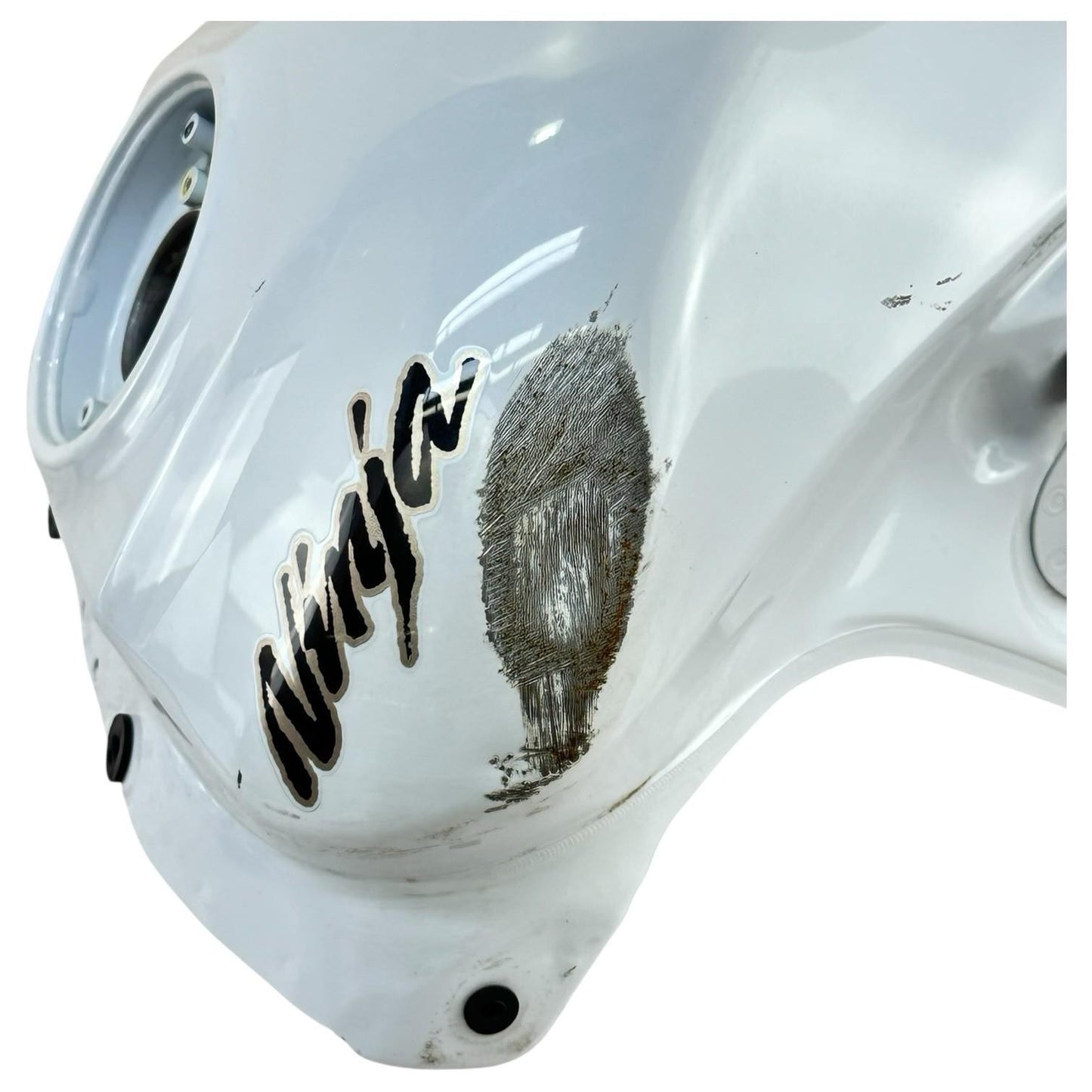 2016 - 2020 KAWASAKI NINJA ZX10R FUEL TANK GAS PETROL RESERVOIR WHITE *DENTED*