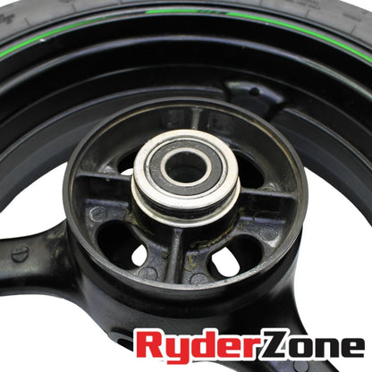 2016 - 2020 KAWASAKI NINJA ZX10R REAR WHEEL RIM BLACK DUNLOP TIRE STRAIGHT