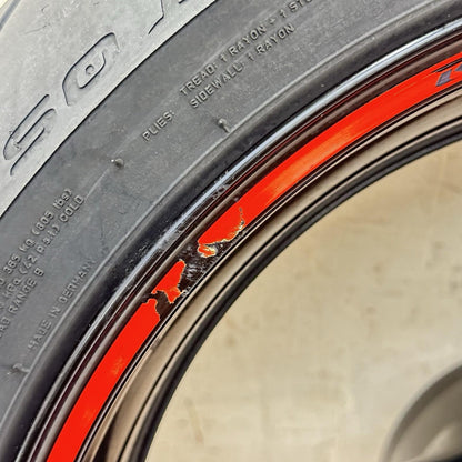 2011 - 2022 SUZUKI GSXR 600 GSXR 750 REAR WHEEL BACK RIM TIRE RUBBER BLACK OEM