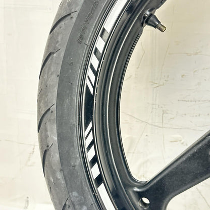 2007 - 2012 HONDA CBR600RR FRONT WHEEL RIM TIRE BLACK STOCK
