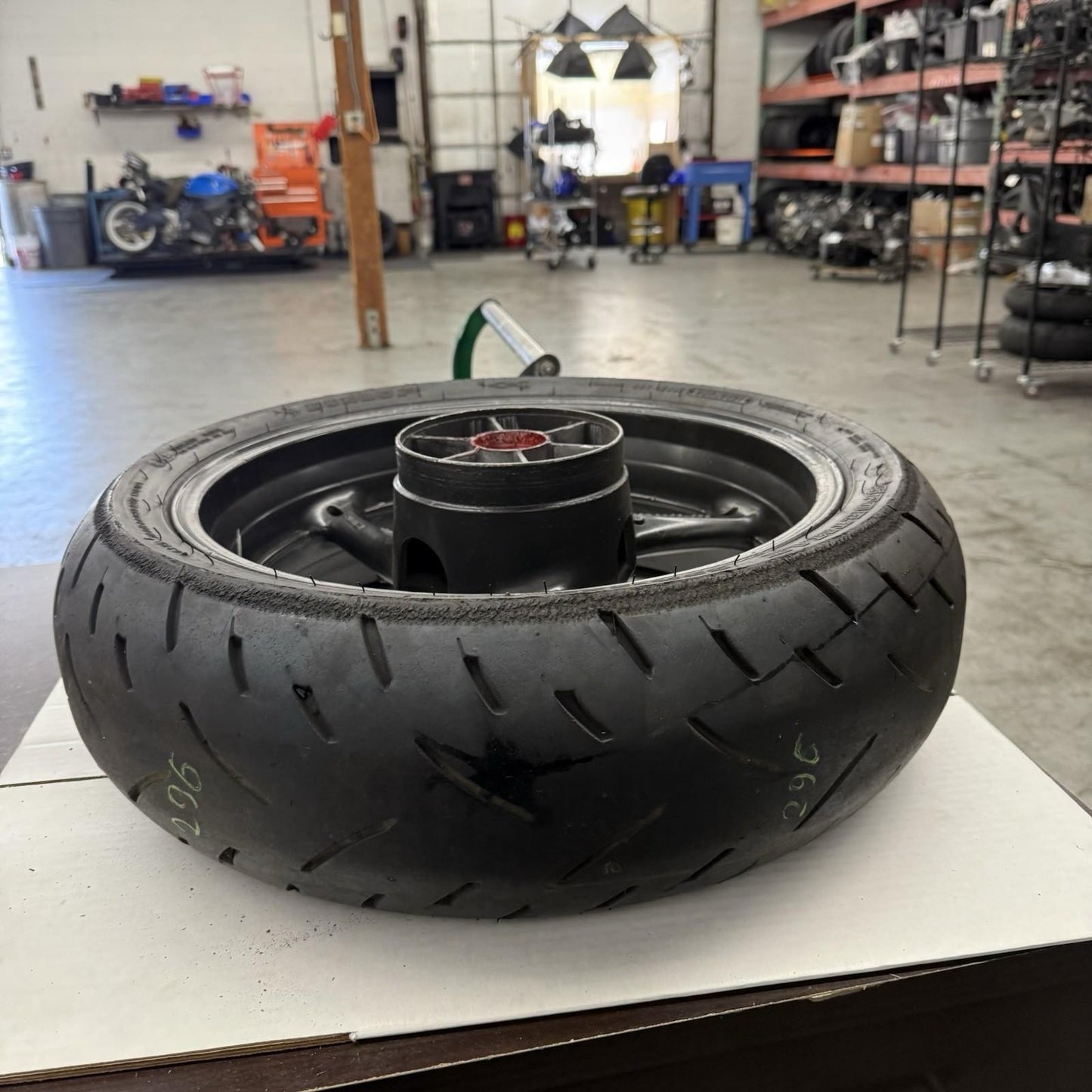 2011 - 2025 SUZUKI GSXR600 GSXR750 REAR WHEEL BACK RIM ROTOR HUB BLACK STOCK