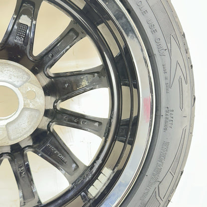 2016 CAN-AM SPYDER RT FRONT WHEEL RIM TIRE RUBBER SILVER CHROME STOCK